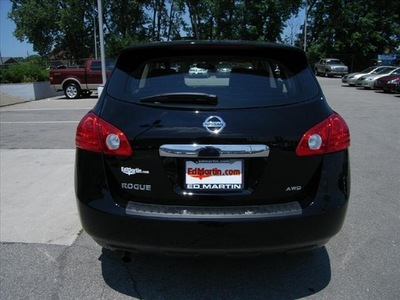 nissan rogue 2011 black suv s gasoline 4 cylinders all whee drive not specified 46219