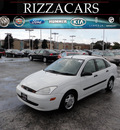 ford focus 2002 white sedan lx gasoline 4 cylinders front wheel drive automatic with overdrive 60546