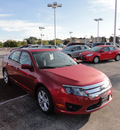 ford fusion 2012 red sedan se gasoline 4 cylinders front wheel drive automatic with overdrive 60546