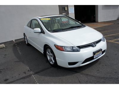 honda civic 2007 white coupe ex gasoline 4 cylinders front wheel drive automatic with overdrive 08902