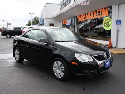 volkswagen eos 2008 black turbo gasoline 4 cylinders front wheel drive 6 speed manual 07701