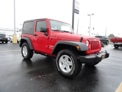 jeep wrangler 2011 red suv sport gasoline 6 cylinders 4 wheel drive automatic 60915