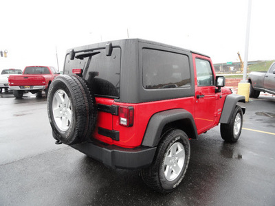 jeep wrangler 2011 red suv sport gasoline 6 cylinders 4 wheel drive automatic 60915
