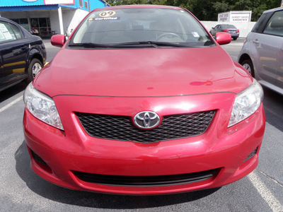 toyota corolla 2009 red sedan le gasoline 4 cylinders front wheel drive automatic 32401