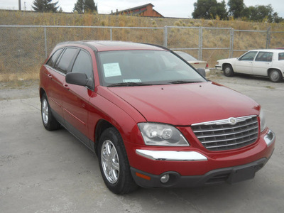 chrysler pacifica 2006 red wagon touring gasoline 6 cylinders all whee drive shiftable automatic 99212