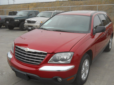 chrysler pacifica 2006 red wagon touring gasoline 6 cylinders all whee drive shiftable automatic 99212