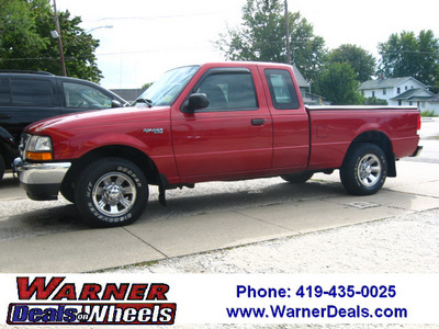 ford ranger 2000 red xlt flex fuel v6 rear wheel drive automatic with overdrive 45840