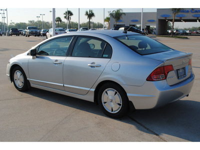 honda civic 2008 silver sedan hybrid hybrid 4 cylinders front wheel drive automatic 77065