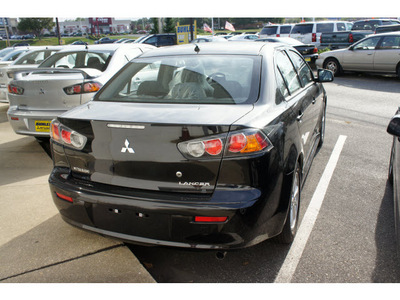 mitsubishi lancer 2011 tarmac black sedan es gasoline 4 cylinders front wheel drive automatic 07724