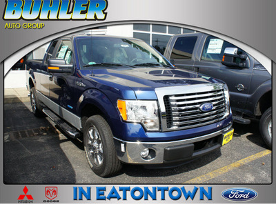 ford f 150 2011 dk  blue pickup truck xlt ecoboost gasoline 6 cylinders 2 wheel drive automatic 07724