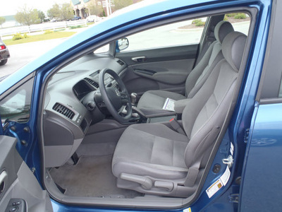 honda civic 2008 blue sedan lx gasoline 4 cylinders front wheel drive 5 speed manual 28557