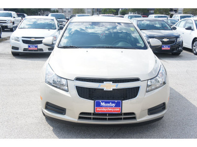 chevrolet cruze 2012 gold sedan eco gasoline 4 cylinders front wheel drive automatic 77090