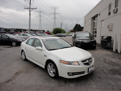 acura tl 2008 white sedan gasoline 6 cylinders front wheel drive automatic with overdrive 60462