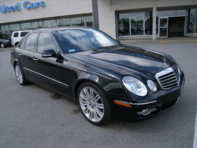 mercedes benz e class 2008 black sedan gasoline 6 cylinders rear wheel drive automatic 46219