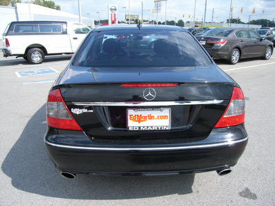 mercedes benz e class 2008 black sedan gasoline 6 cylinders rear wheel drive automatic 46219