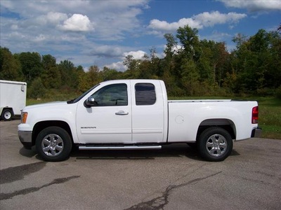 gmc sierra 1500 2012 white pickup truck sle flex fuel 8 cylinders 2 wheel drive not specified 44024