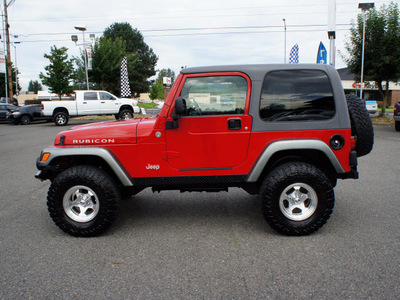 jeep wrangler 2005 red suv rubicon gasoline 6 cylinders 4 wheel drive automatic with overdrive 98371