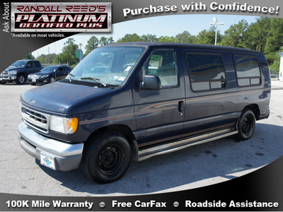 ford econoline e 150 1999 blue van v6 automatic 77388