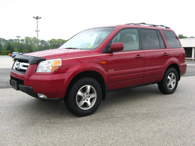 honda pilot 2006 red suv ex l gasoline 6 cylinders all whee drive automatic 45840