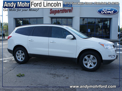 chevrolet traverse 2010 white suv lt gasoline 6 cylinders all whee drive 6 speed automatic 46168