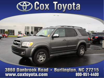 toyota sequoia 2007 gray suv limited gasoline 8 cylinders 4 wheel drive automatic 27215
