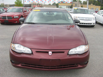 chevrolet monte carlo 2001 dk  red coupe ss gasoline 6 cylinders front wheel drive automatic 62863