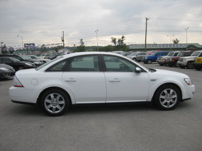 ford taurus 2008 white sedan limited gasoline 6 cylinders front wheel drive automatic with overdrive 62863
