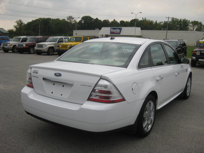 ford taurus 2008 white sedan limited gasoline 6 cylinders front wheel drive automatic with overdrive 62863