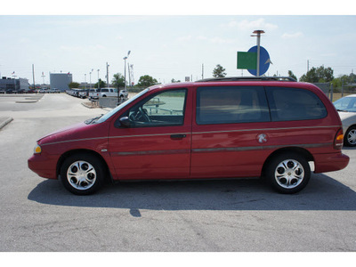 ford windstar 1995 red van lx gasoline v6 front wheel drive automatic 77388