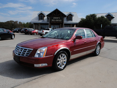 cadillac dts 2008 red sedan gasoline 8 cylinders front wheel drive automatic 76087