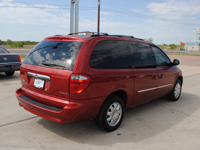 chrysler town and country 2007 red van touring gasoline 6 cylinders front wheel drive automatic 76087
