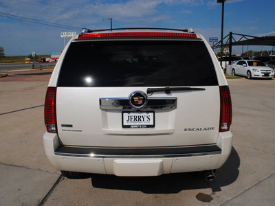 cadillac escalade 2011 white suv platinum edition flex fuel 8 cylinders rear wheel drive automatic 76087