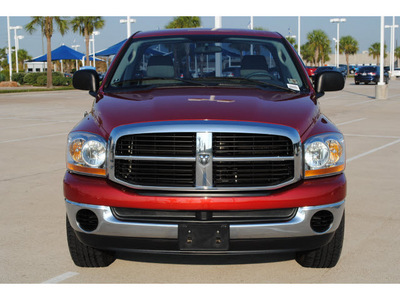 dodge ram pickup 1500 2006 red pickup truck slt gasoline 8 cylinders rear wheel drive automatic with overdrive 77065