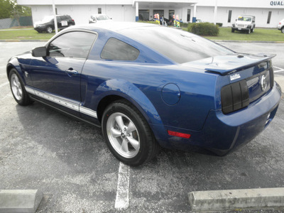 ford mustang 2009 blue coupe v6 premium gasoline 6 cylinders rear wheel drive automatic 34474