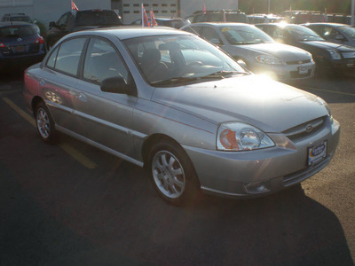 kia rio 2004 silver sedan gasoline 4 cylinders front wheel drive automatic with overdrive 13502