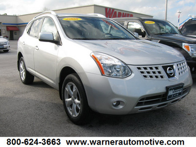 nissan rogue 2008 silver suv sl gasoline 4 cylinders front wheel drive automatic 45840
