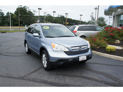 honda cr v 2007 glacier blue suv ex l gasoline 4 cylinders front wheel drive 5 speed automatic 07724