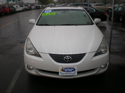 toyota camry solara 2005 white coupe gasoline 6 cylinders front wheel drive automatic 13502