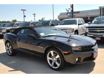 chevrolet camaro convertible 2011 black lt gasoline 6 cylinders rear wheel drive automatic 77090