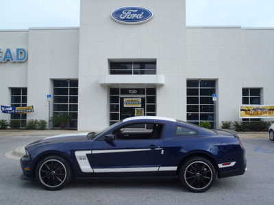 ford mustang 2012 dk  blue coupe boss 302 gasoline 8 cylinders rear wheel drive 6 speed manual 32401