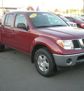 nissan frontier 2008 red gasoline 6 cylinders 4 wheel drive automatic 13502