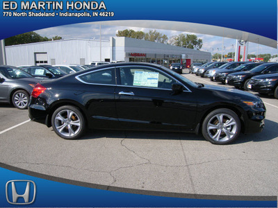 honda accord 2012 black coupe gasoline 6 cylinders front wheel drive automatic 46219