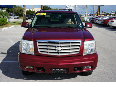 cadillac escalade 2004 dk  red suv gasoline 8 cylinders rear wheel drive automatic 33870