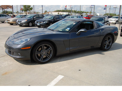 chevrolet corvette 2009 gray coupe w 1lt gasoline 8 cylinders rear wheel drive automatic 77090