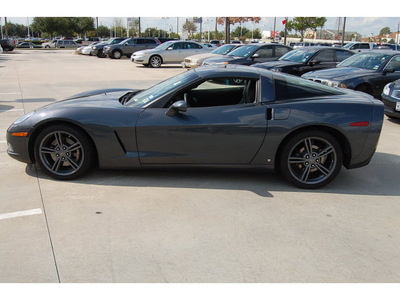 chevrolet corvette 2009 gray coupe w 1lt gasoline 8 cylinders rear wheel drive automatic 77090