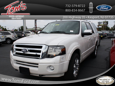 ford expedition 2012 white platinum met suv limited flex fuel 8 cylinders 4 wheel drive 6 speed automatic o d tra 07735