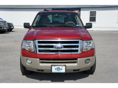 ford expedition 2009 red suv eddie bauer flex fuel 8 cylinders 4 wheel drive automatic 77388