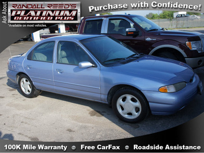 ford contour 1996 blue sedan gl gasoline 4 cylinders front wheel drive automatic 77388