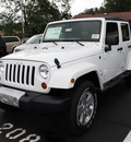 jeep wrangler unlimited 2012 white suv sahara gasoline 6 cylinders 4 wheel drive automatic 07730