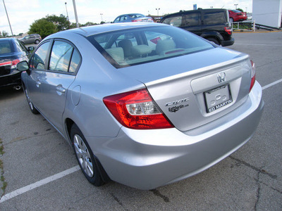 honda civic 2012 silver sedan gasoline 4 cylinders front wheel drive automatic 46219